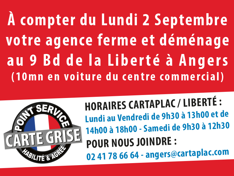 Agence Cartaplac Agence CARTAPLAC Angers - Espace Anjou