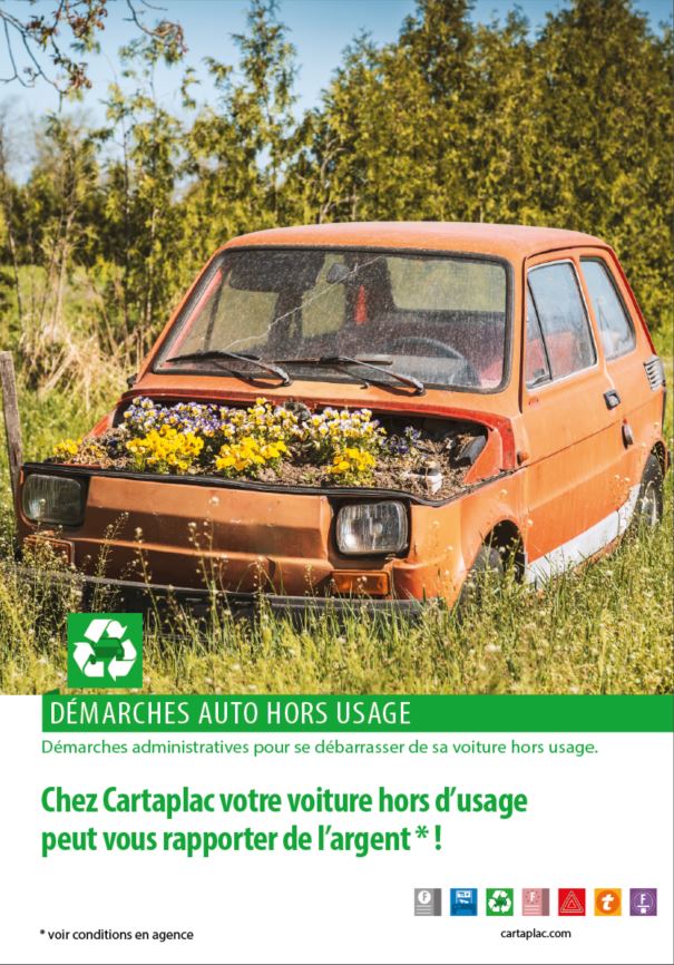 Démarches Auto Hors Usage : Chez Cartaplac votre voiture hors d'usage peut vous rapporter de l'argent