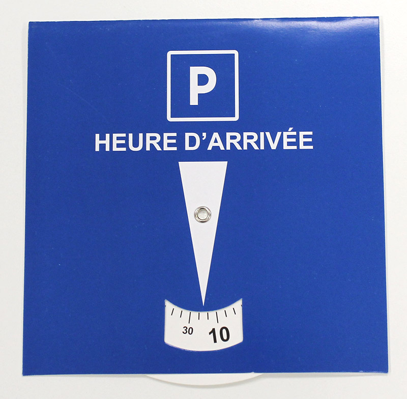 Disque de stationnement (disque bleu)