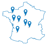 Carte des agences CARTAPLAC