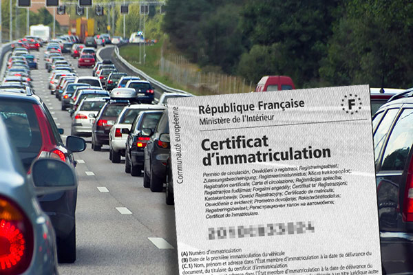 Traffic véhicules immatriculés